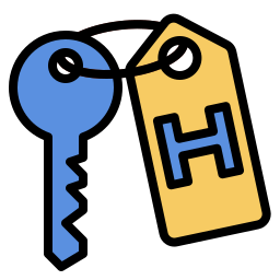 chiave della stanza icona
