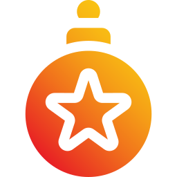 Christmas ball icon