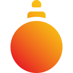 Christmas ball icon