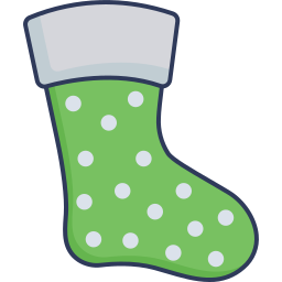 Christmas sock icon