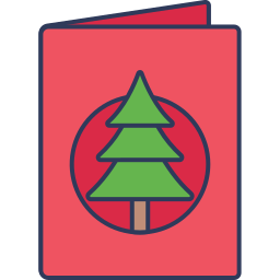 Christmas card icon