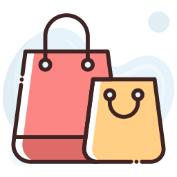 Shopping bags icon