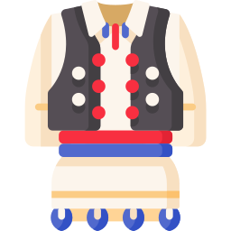 Traditional dress icon