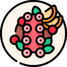 Octopus salad icon