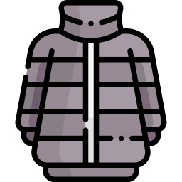 Puffer coat icon