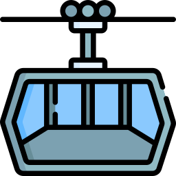 cabina della funivia icona