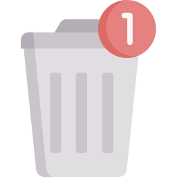 Trash bin icon