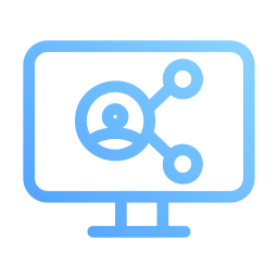 Computer and media icon
