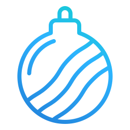 Christmas balls icon