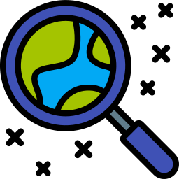 Magnifying lens icon