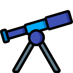 télescope Icône
