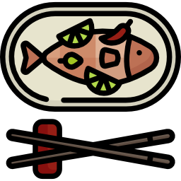 gedämpfter fisch icon