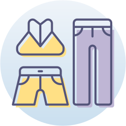 Workout clothes icon