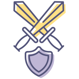 Battle shield icon