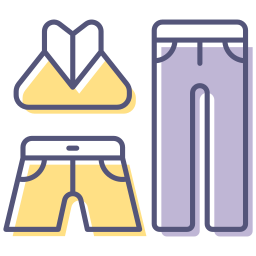 Workout clothes icon