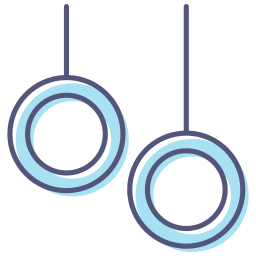 Gymnastic rings icon