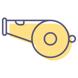 Referee whistle icon
