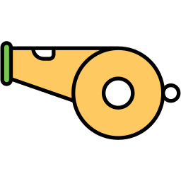 Referee whistle icon