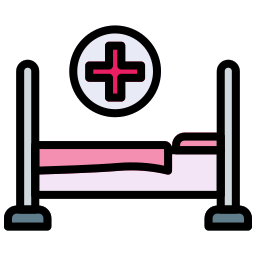 lit d'hôpital Icône