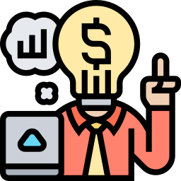 Business thinking icon