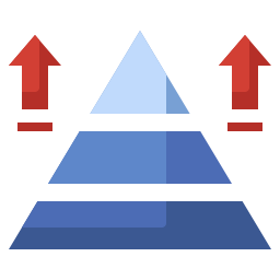 wykres piramidy ikona