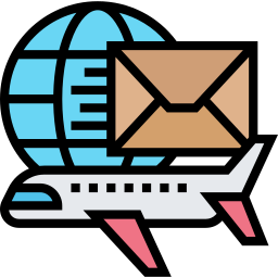 correo aéreo icono