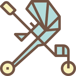 Baby stroller icon