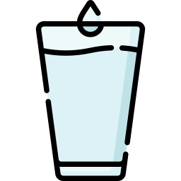 vaso de agua icono