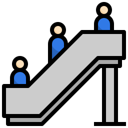 escada rolante Ícone