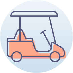 Golf cart icon