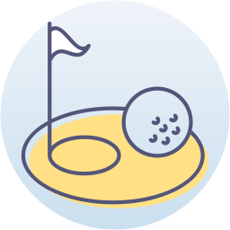 golf gat icoon