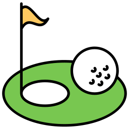 Отверстие для гольфа иконка