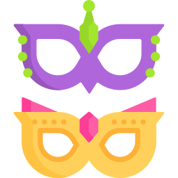 masque de fête Icône