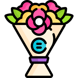 Flower bouquet icon