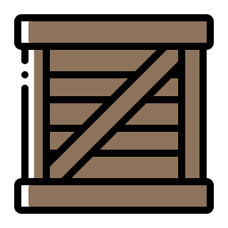 scatola di legno icona