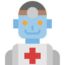 robot médico icono