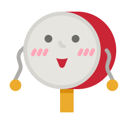 Rattle drum icon