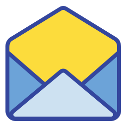 correo abierto icono