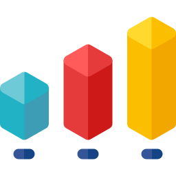 diagramme à bandes Icône