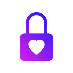 Heart lock icon