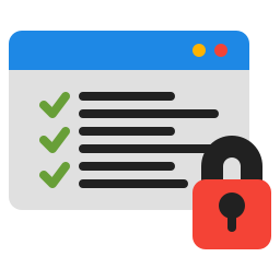 Secure data icon