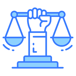 Justice scale icon