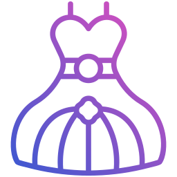 Bride dress icon