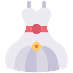 Bride dress icon