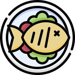 pesce fritto icona
