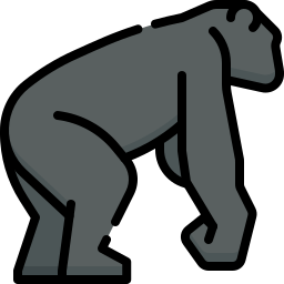 chimpancé icono