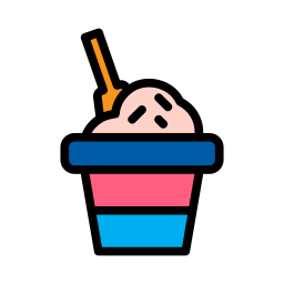 Ice cream cup icon