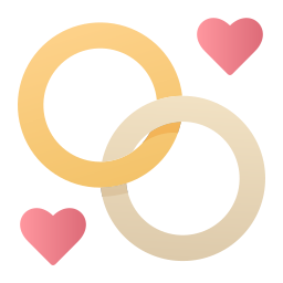 Wedding rings icon