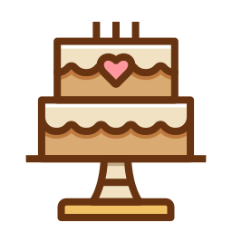 Wedding cake icon