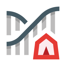 montagne russe icona